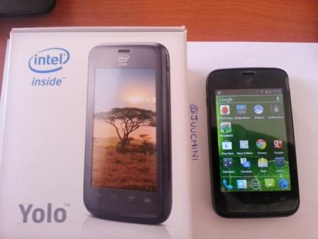 Intel Safaricom YOLO smartphone with box