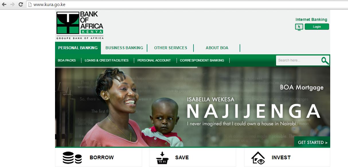 Kenya Urban Roads Authority Website Hacked Redirects To Bank Of Africa Kenya Website JUUCHINI