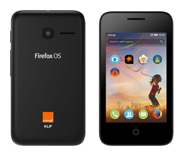 Mozilla Firefox OS Orange Klif 3G 40 Dollar Smartphone Volcano Black Colour JUUCHINI