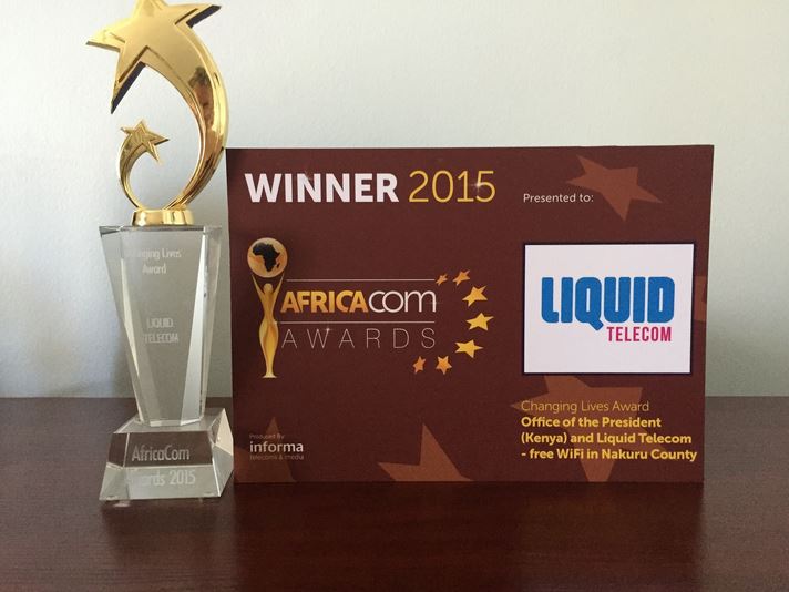 Nakuru Bilawaya WiFi Initiative By Liquid Telecom Wins Award At AfricaCom In CapeTown South Africa JUUCHINI